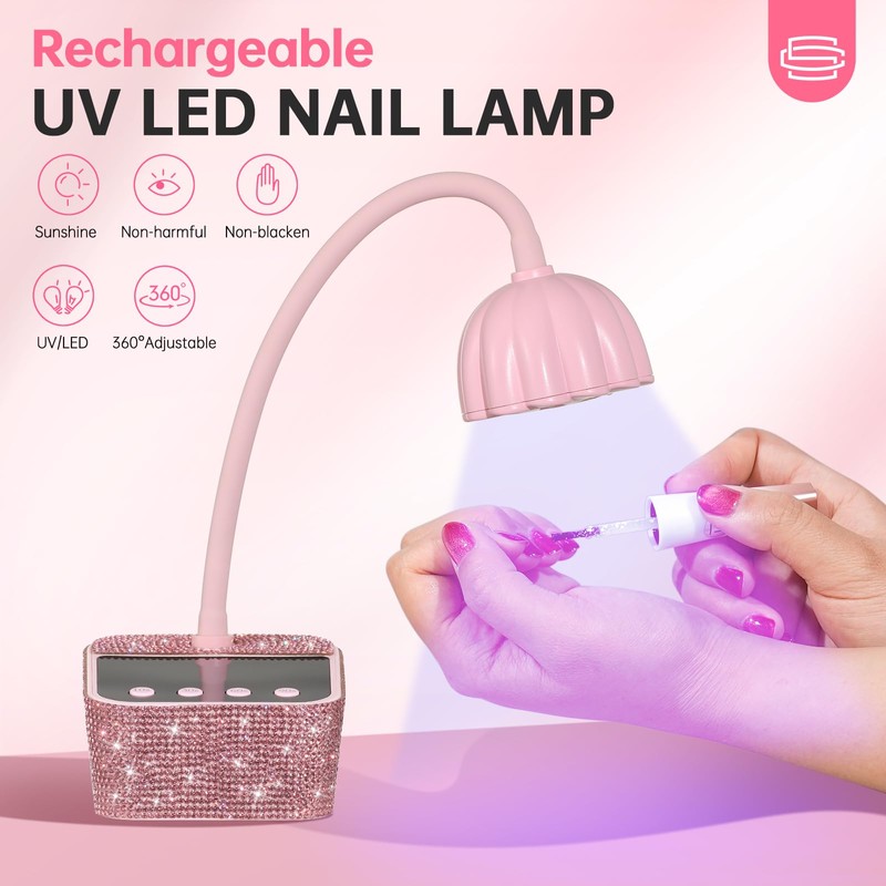 CHRISTINE SHELLY UV Nail Lamp, Mini UV Light for Gel