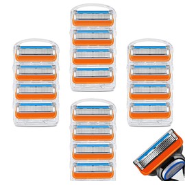 16pcs 5 Replacement Blades Fusion Replacement Blades for Men Razor Replacement Blades Fusion Manual Razor