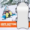 GEAVESS 45"×18" Foldable Snow Sled, Pink