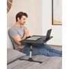 SAIJI Lap Desk for Bed, X-Large Foldable Laptop Table with