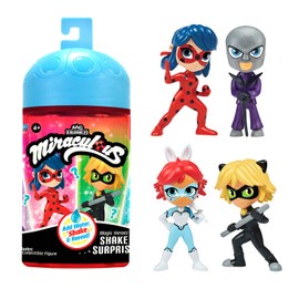 BANDAI - Miraculous Ladybug - Chibi Figures Color Change Surprise - Mini Miraculous Figure 10 cm - Colour Changing Figure - Random Model - Toy from 4 Years - P50461