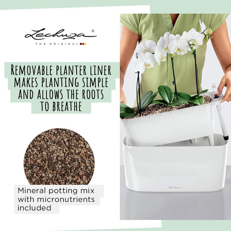 Lechuza 15467 Delta 10 屋内外用 12インチ x 4インチ x 5インチ