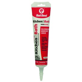 Red Devil 040520 Duraguard Kitchen & Bath Siliconized Acrylic Caulk, 5.5 oz, Biscuit