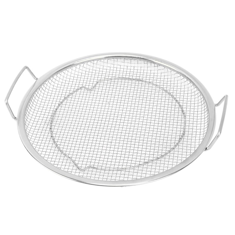 Stainless Steel Fruit Basket Double Handles Metal Mesh Drain Round