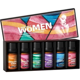 Fragrance 6x10ml, Essential Oils for Candle Scents Soap Making & Diffuser, Sweet Flowers Scented Oil Set scented  home Glass Aroma Mini Aromatherapy Essential Oil Set - Color: Neutral Woodsy, Size: 0.33 Fl Oz (Pack of 6)