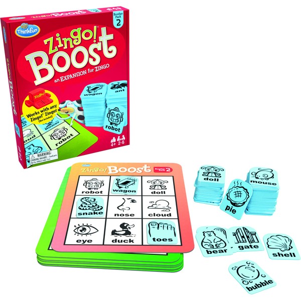 Think Fun ThinkFun Zingo! Booster Pack #2. Expansion Pack for Your Zingo! Game for Kids Ages 4 and Up - One of The Most Popular Board Games for Boys and Girls and Their Parents