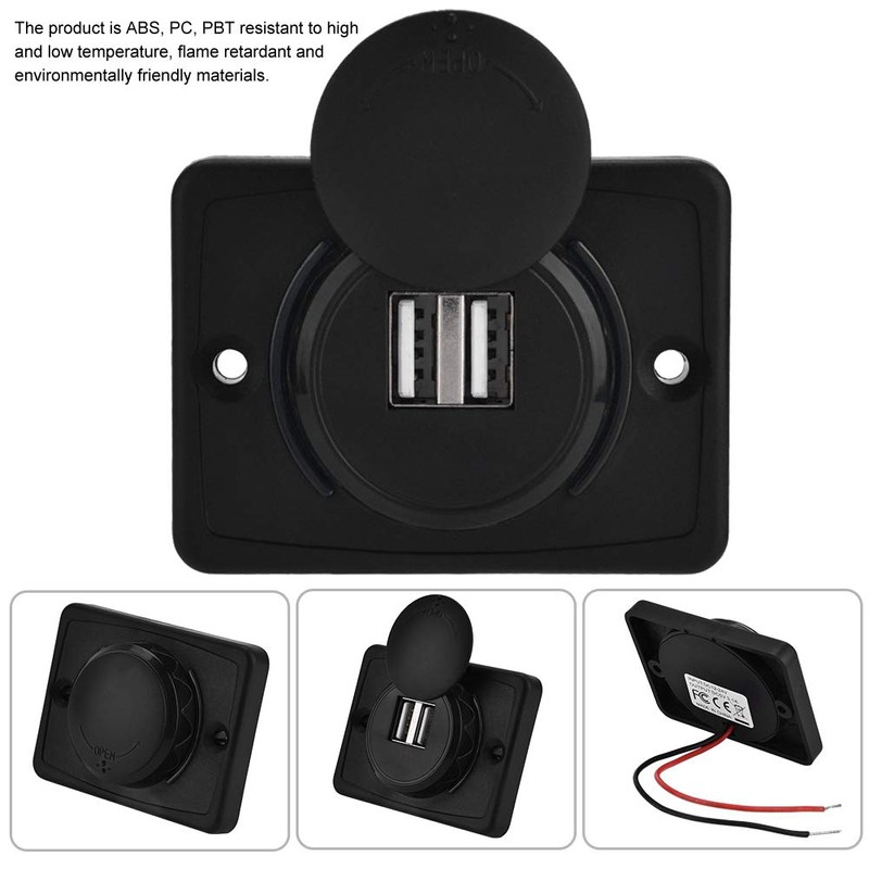 USB Socket 12 V, USB Installation Socket 12 V, USB