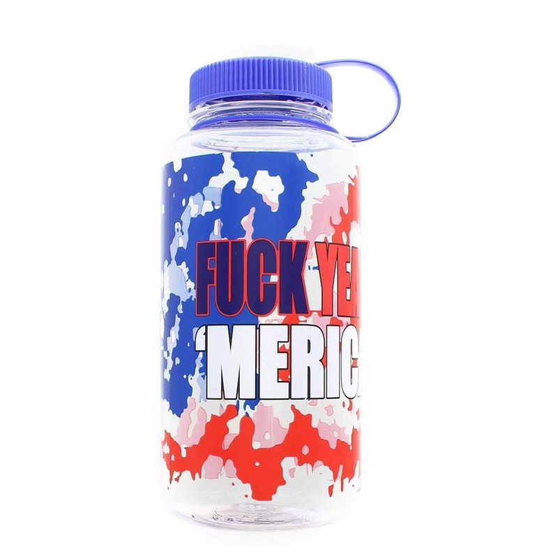 JUST FUNKY F@#! Yeah America 32oz Plastic Water Bottle