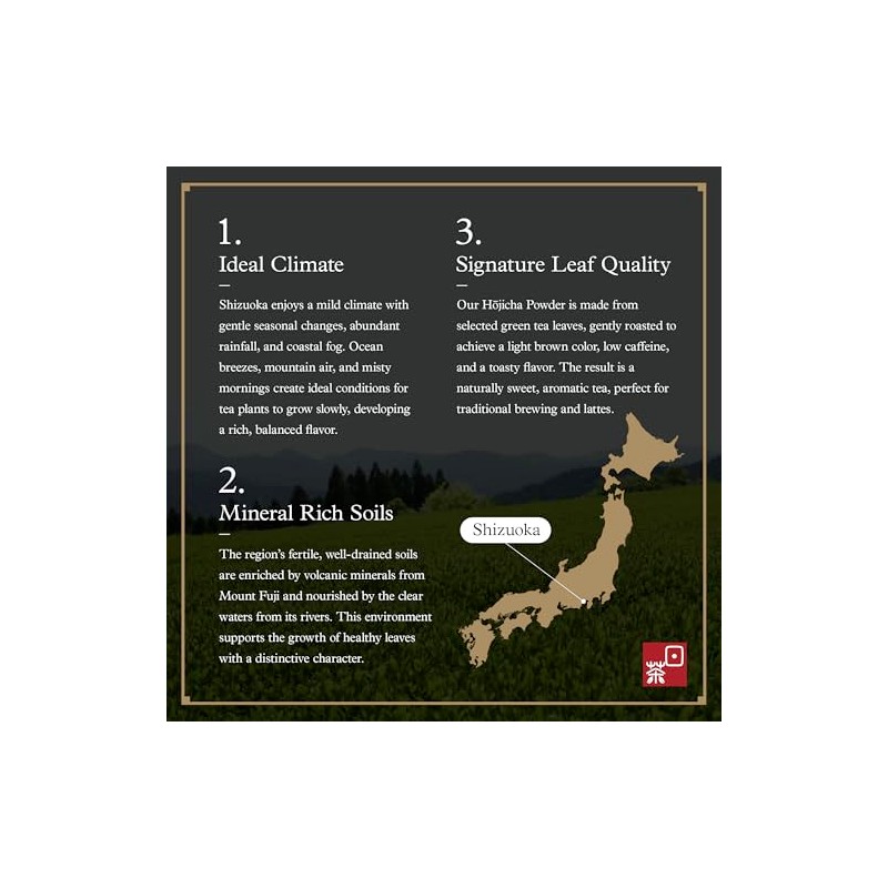 Ocha & Co. Hojicha Powder - Organic Roasted Green Tea