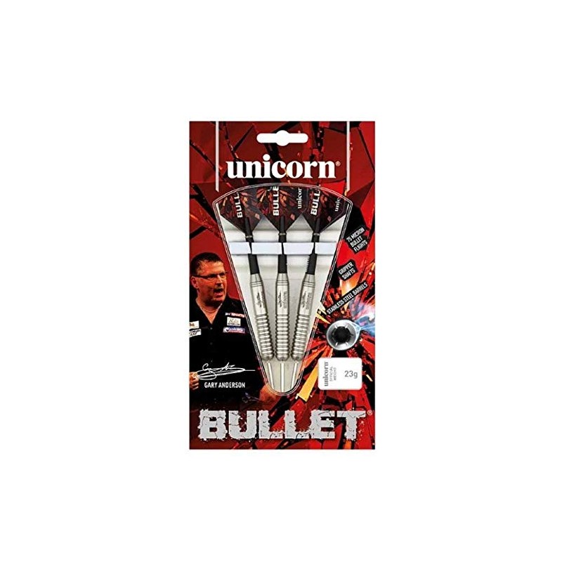 Unicorn Bullet Gary Anderson Steel Dart, Edelstahl, 25g