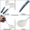 Ceramics Ladle Spoon Set of 2 Large Soup Ladle with