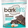 barkTHINS Dark Chocolate Coconut and Almond Snacking Chocolate Bags, 4.7
