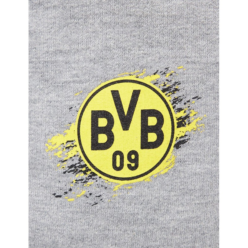 Borussia Dortmund BVB Sweat Shorts Logo Grey Size