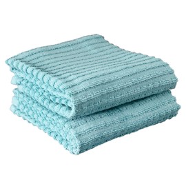 Ritz Royale Collection 100% Combed Terry Cotton, Highly Absorbent, Oversized Kitchen Towel Set, 28" x 18", 2-Pack, Solid, Dew