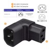 Xiwai IEC Male C14 to IEC Female 90 Degree Down