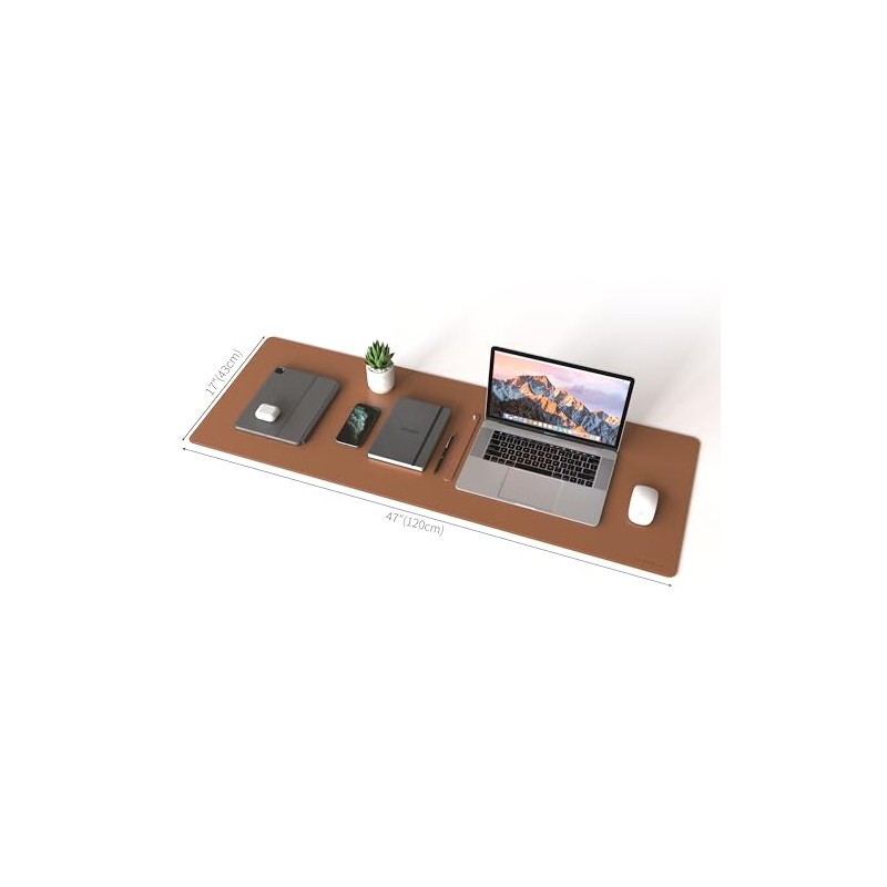RENMTURE Alfombrilla de mouse rectangular de doble cara extragrande, corcho