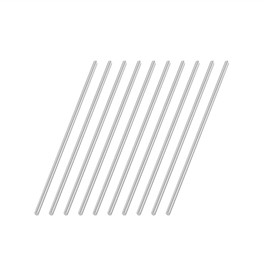 VictorsHome 1.5mm x 100mm 304 Stainless Steel Round Rod, Metal Solid Shaft Rods Lathe Bar Stock for DIY Crafts Model Car Helicopter Airplane 10pcs