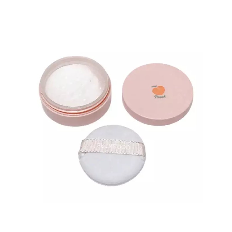 Skin Food 복숭아향 앙증크기 미니 스킨푸드 피치뽀송 멀티 피니시파우더 Peach-scented