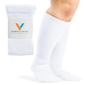 Viasox Compression Socks for Women and Men, Knee High Socks 12-15 mmhg Circulation Support for Flight, Travel