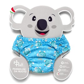 Pss! - Baby Swim Nappy - Little Turtles Model - For Babies from 3 to 8 kg - L - Unisex - Multicoloured Design - Absorbent and Reusable - Waterproof and Comfortable - Pack of 1