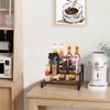 YINMIT Tiered Display Stand Riser Shelf, Wooden Spice Rack Organizer