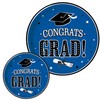 Oojami 80 pcs Graduation Plates Includes 40 Dinner Plates and