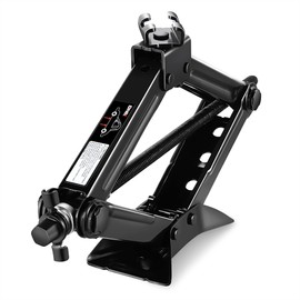 DNA MOTORING 1.5 Ton (3,306 lbs) Scissor Lift Jack with Labor-Saving Ratchet Wrench for Most Cars, 4'' - 15.2'' Lifting Range,TOOLS-00282