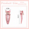 20 Pcs Butterfly Snap Hair Clips - Pink Butterfly Hairpins,