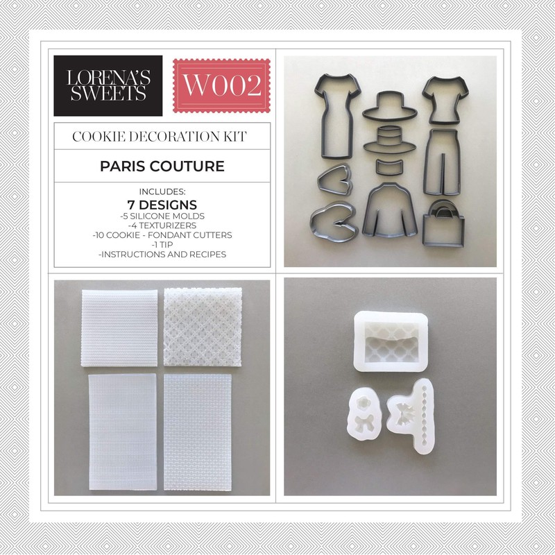 Lorena's Sweets Cookie Decoration Kit Paris Couture