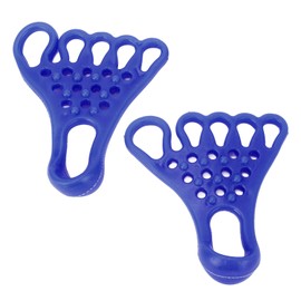 Toe Foot Stretcher, Muscle Relaxation, TPR Foot Massage Separator, Stretch Band, Strength Enhancer, Plantar Muscle Improver, Valgus Toe Smoother, High Quality TPR Material (BLUE)