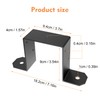 Kujunpao 8 Pcs 4" x 4" Strap Post Ties, 14