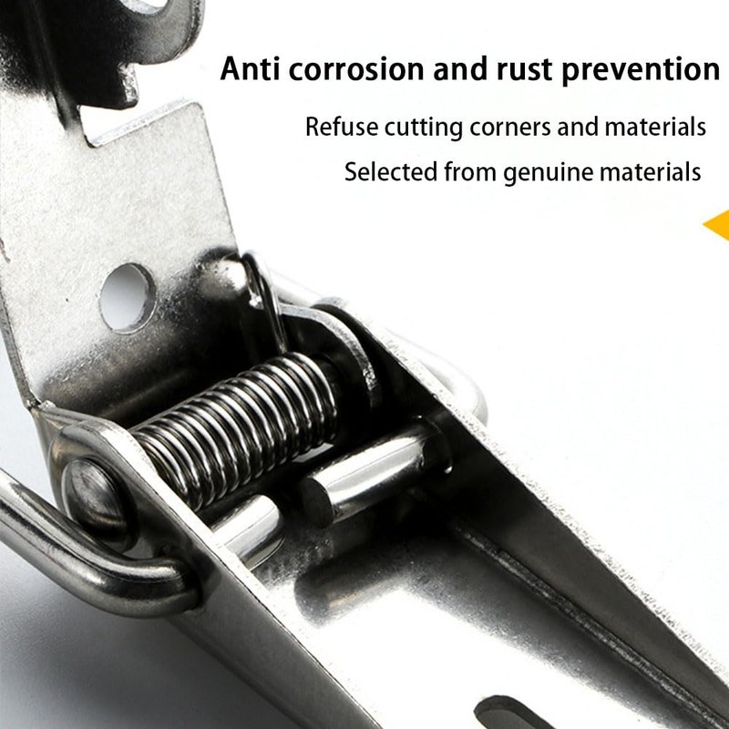 2 PCS Spring Loaded Toggle Latch Hasp,Stainless Steel Case Chest