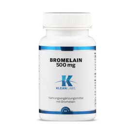Klean Labs® - Bromelain 500 mg - 60 Kapseln - vegan, ohne Gentechnik, hochdosiert - Rohstoff aus natürlichem Ursprung