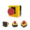 Lotbun 110V ~ 400V Emergency Stop Switch, Waterproof Index IP65,
