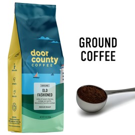 Door County Coffee Old Fashioned Flavored Ground - 10 oz Bag - Medium Roast - 100% Specialty Grade 1 Arabica