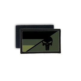 Copytec #27656 Patch Germany Skull Camouflage Olive Shooter Tactical BW Flag National