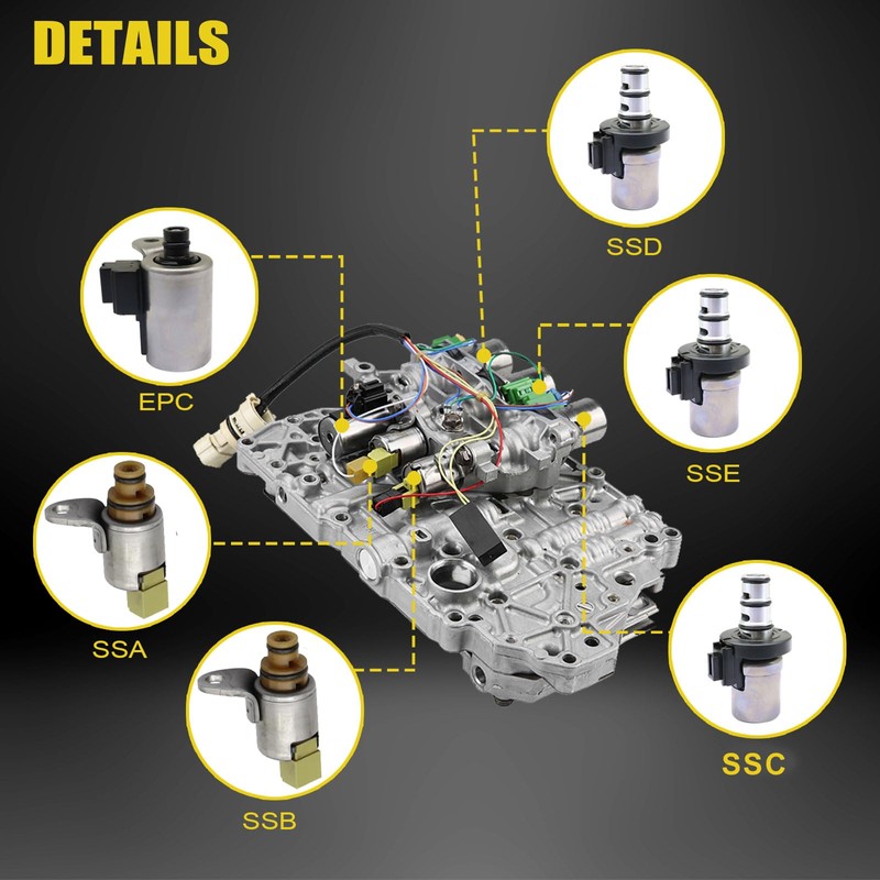 SecosAutoparts 4F27E Transmission Solenoid Kit Fit for Mazda 2 3