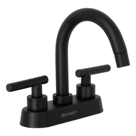 Foset Tubig TBM-62M, Mezcladora para lavabo,tipo bar, manerales palanca, negro mate