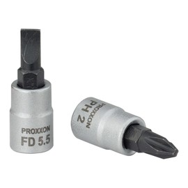 Proxxon 23739 Slotted Head Cone Point Set/Grub Screws 5.5 mm FD 5.5 Drive 6.3 mm (1/4 ')