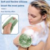 Silicone Body Scrubber, 2pcs Dual-Sided Silicone Loofah 2-in-1 Silicones Shower