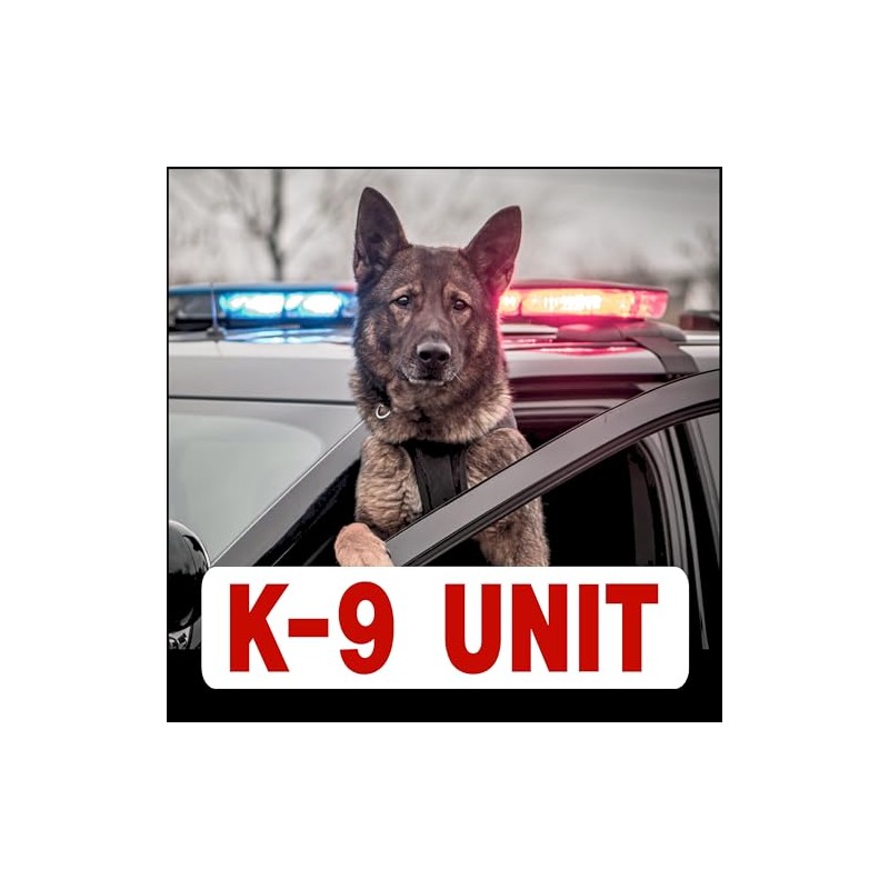 K-9 Unit Reflective Decals and Magnets