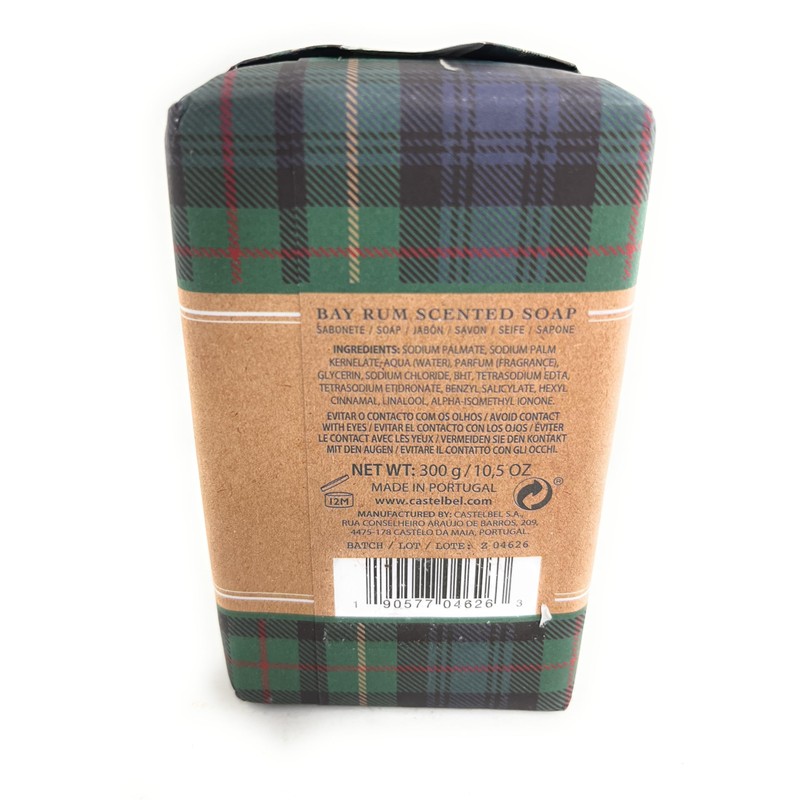 Castelbel Bay Rum Scented Luxury Soap, 10.5 Ounces