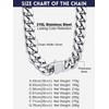 Bandmax Thick Cuban Link Chain Necklace for Men 12mm Wide
