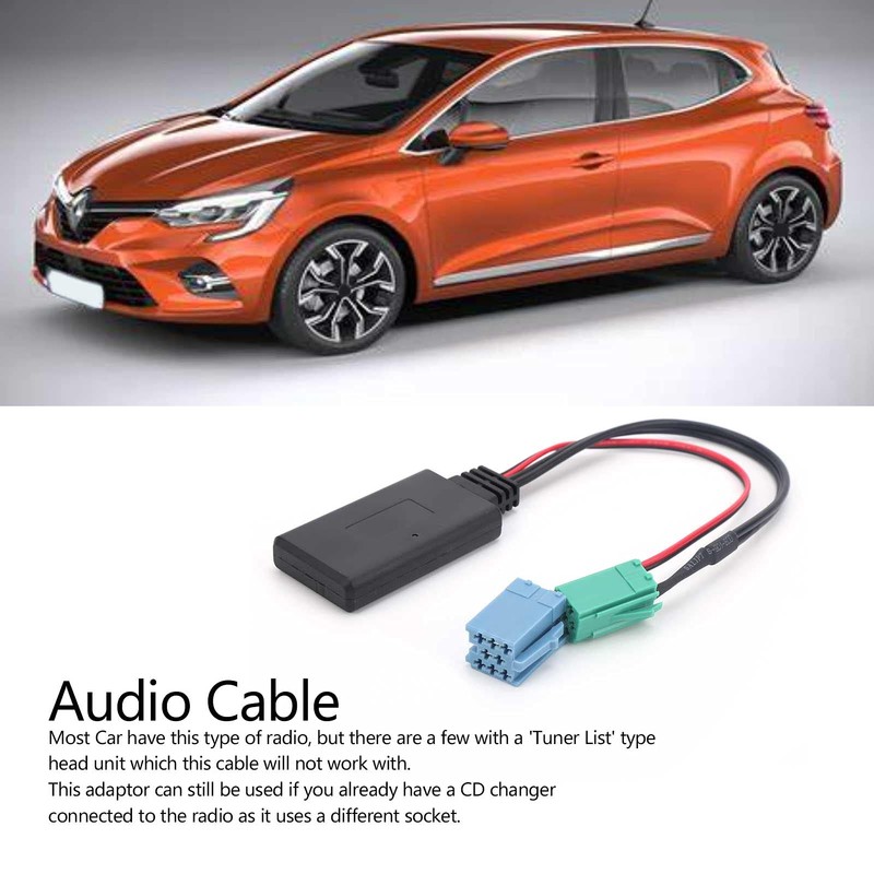 Tefola Car Audio Adapter, Car Audio Cable Adapter Mini ISO