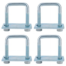 4 Pack 2.5inch Leaf Spring Clamp Kit, U-Bolts Kits for Truck/Boat Trailer/Ski Boat/Sailboat Trailer, Locks Leaf Springs Together For Stabilizing,Provides Better Control of Axle Torque.