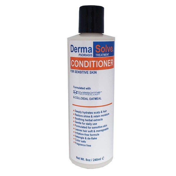 Dermasolve Psoriasis Hair Conditioner | Soothing Anti Dandruff, Seborrheic Dermatitis, Sensitive Skin, Flaky, Itchy, Dry Scalp & Damaged Hair Repair