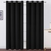 LEMOMO Blackout Curtains 52 x 84 inch Black Curtains Set