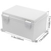 Zulkit Junction Box ABS Plastic Waterproof IP65 Electrical Boxes Hinged