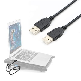 ZZS Laptop Cooling Pad USB Cord,1.5ft Short USB A to A Cable Cord Compatible for havit/Klim/AICHESON/TECKNET/IVSO/LIANGSTAR/PCCOOLER/TopMate/Lamicall/Targus Laptop Cooling Pad