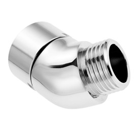 Mgoodoo Shower Head Elbow Adapter, 135 Degree Shower Arm Elbow Adapter for Hand Showers and Wall-Mounted Showers (Chrome)